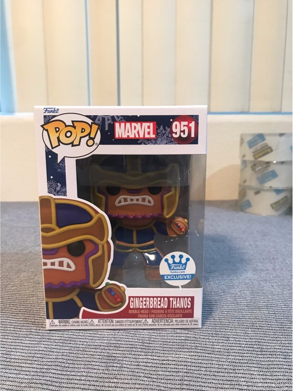 IN HAND EXCLUSIVE Gingerbread Thanos Funko Pop #951 Marvel Infinity Iron America